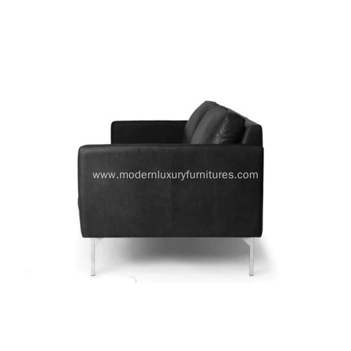 High-End Echo Oxford Black Leather Sofa